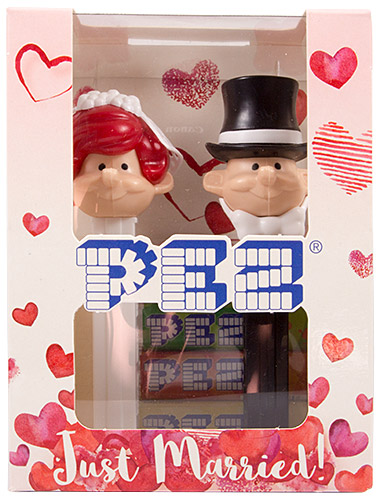 PEZ - Bride & Groom - Bride - Tan Head, Dark Red Hair - B