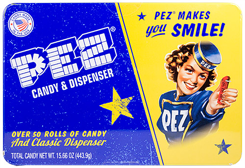 PEZ - Miscellaneous (Non-Dispenser) - PEZ Candy Gift Tin with Regular