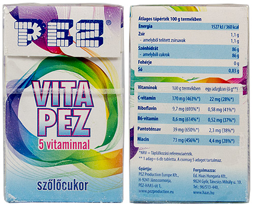 PEZ - Dextrose Packs - VITA PEZ