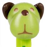 PEZ - Barky Brown  Yellow head on Green stem printing