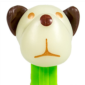 © MoMo PEZ - AWL / SOS - Halloween 2017 - Barky Brown - White GITD Head