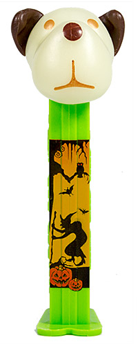 © MoMo PEZ - AWL / SOS - Halloween 2017 - Barky Brown - White GITD Head