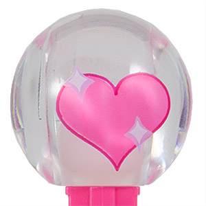 PEZ - Funky Faces - Emoji Crystal Balls - Sparkling Heart