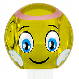 PEZ - Funky Faces - Emoji - Angel Crystal