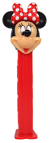 PEZ - Stylish Mickey - Minnie Mouse - red bow white dots - D