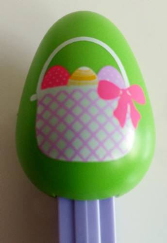 PEZ - Easter - Egg - Green with Easter basket