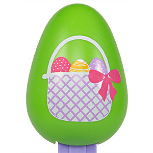 PEZ - Easter - Egg - Green with Easter basket