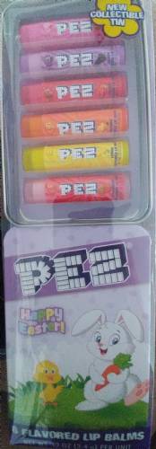 PEZ - Lip Balm - 6 Flavored Lip Palms - Happy Easter