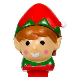 PEZ - Christmas - Elf - red/green cap - B