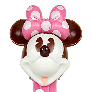 PEZ - 90 Years - Minnie Mouse - pink bow with polka dots - D