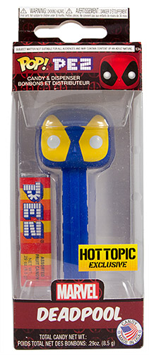 PEZ - Deadpool - Hot Topic - Deadpool - Blue Head, Yellow Eyes