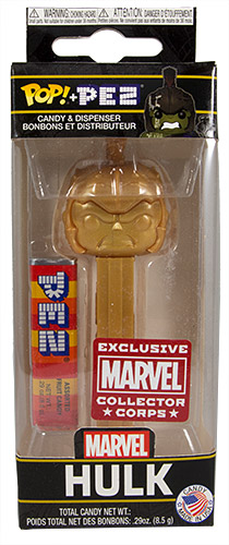 PEZ - Marvel - Marvel Collector Corps - Hulk - Gold