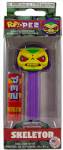 PEZ - Skeletor  Yellow Face, Purple Hood