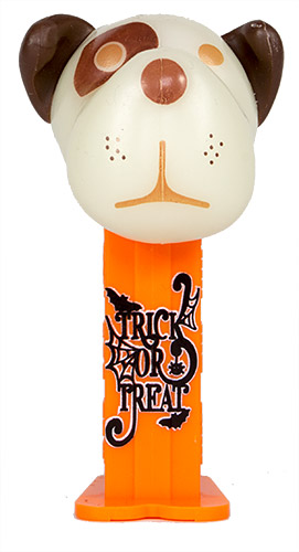 PEZ - AWL / SOS - Halloween 2018 - Barky Brown - White GITD Head