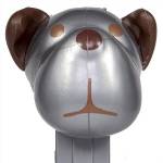 PEZ - Barky Brown Silver Head on Silver