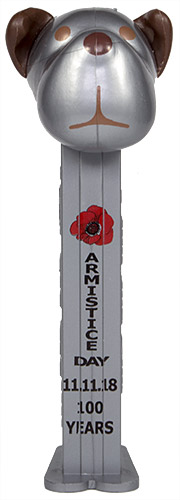 PEZ - AWL / SOS - Armistice Day 2018 - Barky Brown - Silver Head