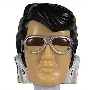 PEZ - Famous People - Elvis - 70's Elvis - plain lips