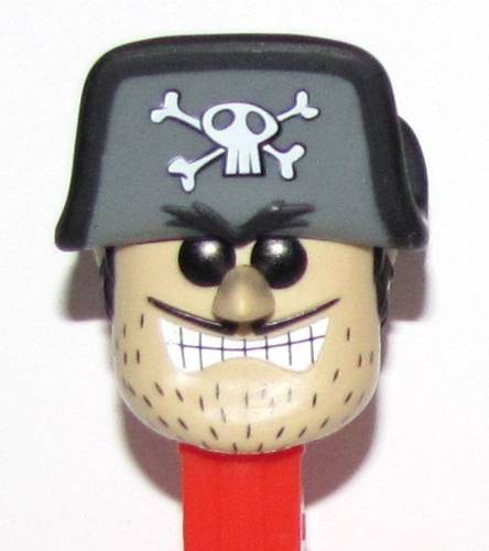 PEZ - Ad Icons - Jean LaFoote - Skull with eyes in hat color - B