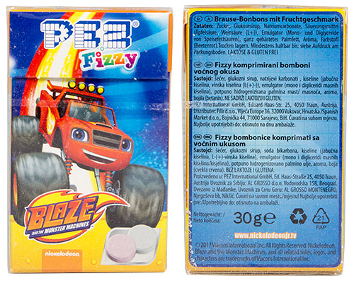 PEZ - Dextrose Packs - Blaze - no Vegan logo