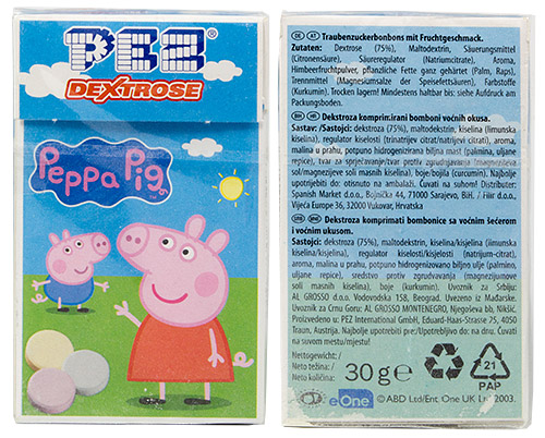 PEZ - Dextrose Packs - Peppa Pig