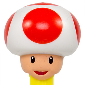 PEZ - Animated Movies and Series - Nintendo - Toad - white neck