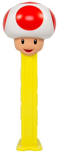 PEZ - Animated Movies and Series - Nintendo - Toad - white neck