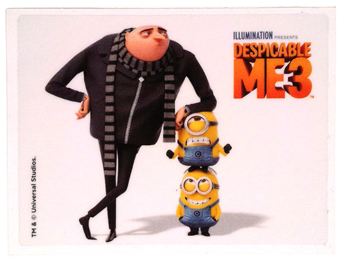 PEZ - Stickers - Despicable Me 3 - Gru, Stuart & Dave