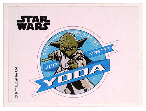 PEZ - Stickers - Star Wars Boba Fett - Yoda - Jedi Master Yoda