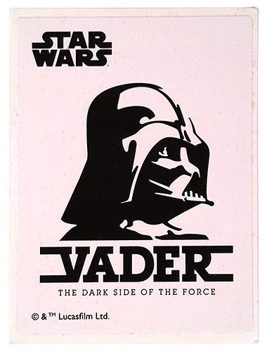PEZ - Stickers - Star Wars Boba Fett - Darth Vader - Side