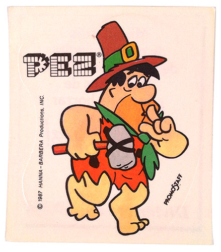 PEZ - Stickers - Flintstones Spanish - Fred - Axe