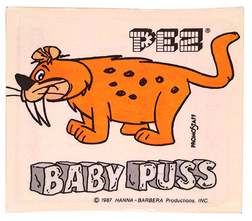 PEZ - Stickers - Flintstones Spanish - Baby Puss
