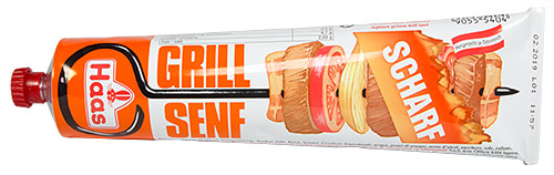 PEZ - Haas Food Products - Mustard - Grillsenf scharf - 200g