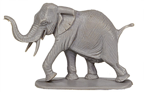 PEZ - Haas Merchandising - Figuren Tiergarten - hellgrau - Elefant