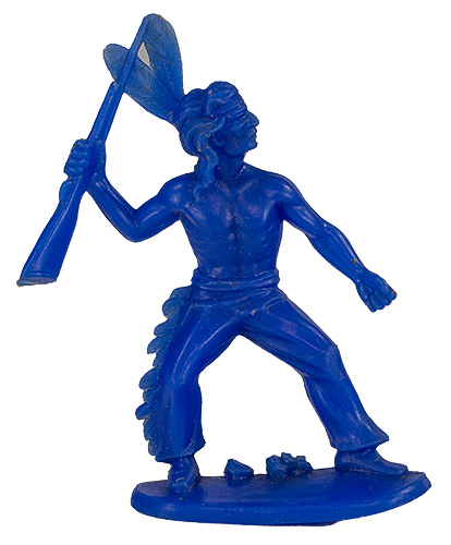 PEZ - Figuren Cowboys und Indianer - Blau - Indianer Gewehr