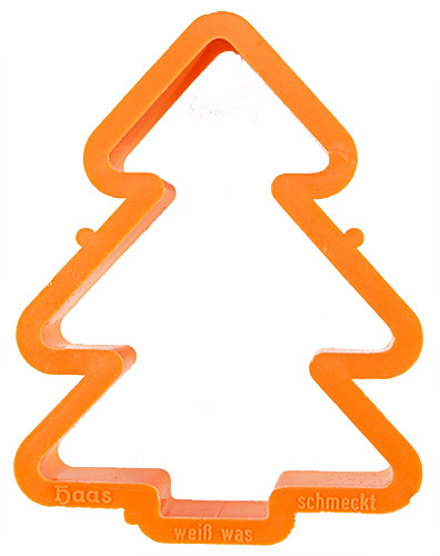 PEZ - Haas Merchandising - Keksausstecher IV - Orange - Tannenbaum