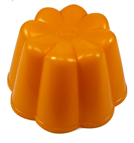 PEZ - Puddingformen - Hoch mit Haas Logo - Orange