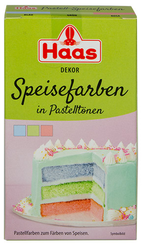 PEZ - Haas Food Products - Decor - Speisefarben in Pastelltnen