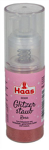 PEZ - Haas Food Products - Decor - Glitzerstaub - Rosa