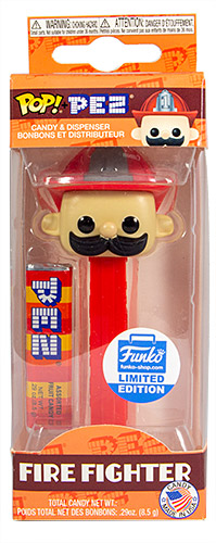 PEZ - PEZ Pals - Funko - Firefighter - Red Hat