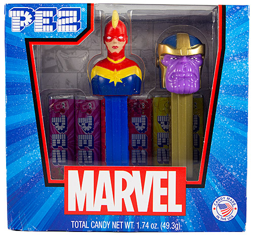 PEZ - Avengers Endgame - Marvel - Twin Pack Captain Marvel & Thanos - US Release
