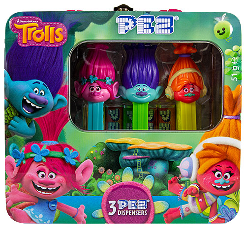 MoMoPEZ - Dreamworks Movies - Trolls - Tin Poppy, Branch & Dj Suki - PEZ