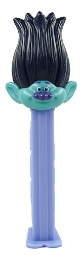 PEZ - Trolls - Branch - Dark Purple, thin eyebrowse