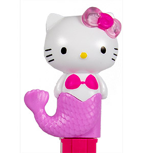 PEZ - Little Mermaid - Hello Kitty Mermaid - Full Body Pink