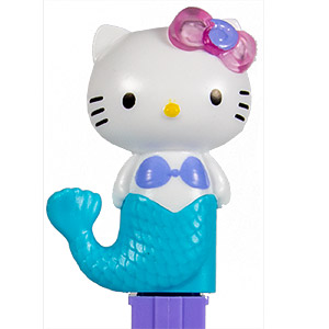 PEZ - Little Mermaid - Hello Kitty Mermaid - Full Body Blue