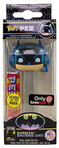 PEZ - DC Comics - GameStop - Batman (Gamer) - GITD