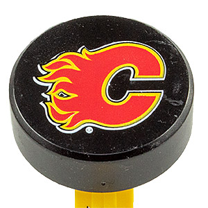 PEZ - Sports Promos - NHL - Pucks - Calgary Flames