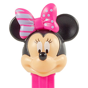 PEZ - Disney Classic - Minnie Mouse - striped and dotted off bow - F/K