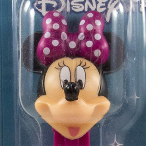 PEZ - Disney Parks - Minnie Mouse - dark pink, white dots - D