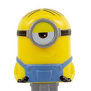 PEZ - Despicable Me - The Rise of Gru - Minion Stuart - half open eye with hands - C