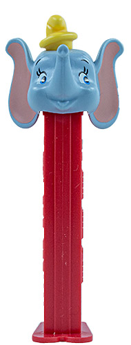 PEZ - Disney Classic - Dumbo - Grey Head, Yellow Hat - B